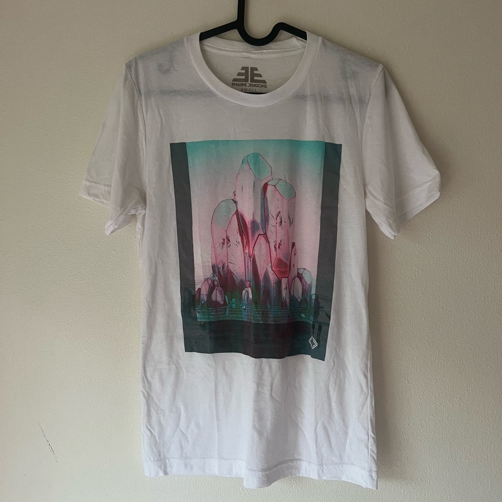 Imagine Dragons White Graphic T-Shirt